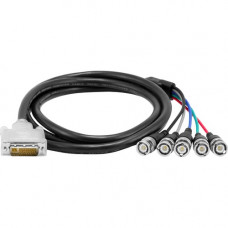 Harman International Industries AMX DVI to 5 BNC Male Cable - 6 ft BNC/DVI Video Cable for Video Device - First End: 1 x DVI Digital Video - Male - Second End: 5 x BNC Video - Male - Black FG10-2170-08