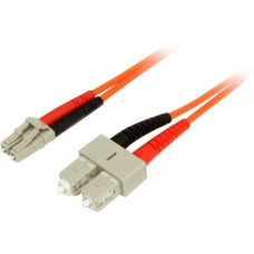 Startech.Com 5m Fiber Optic Cable - Multimode Duplex 62.5/125 - LSZH - LC/SC - OM1 - LC to SC Fiber Patch Cable - LC Male - SC Male - 16.4ft - Orange FIBLCSC5