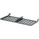 Panduit HD Flex Enclosure Trunk Slack Plate - 1 RU - Cable Tray - Black - 1 Pack - 1U Rack Height - Steel - TAA Compliance FLEX-PLATE1U