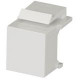 Black Box GigaStation2 Snap Fitting Blank Faceplate Module - White - RoHS, TAA Compliance FMT359-R2