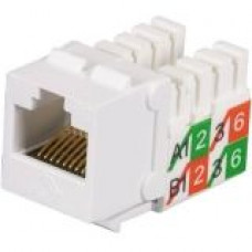 Black Box GigaBase2 CAT5e Jack, Universal Wiring, White, 25-Pack - 25 Pack - 1 x RJ-45 Female - White FMT929-R2-25PAK