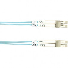 Black Box 10-GbE 50-Micron Multimode Value Line Patch Cable, LC-LC, 2-m (6.5-ft.) - 6.56 ft Fiber Optic Network Cable for Network Device - First End: 2 x LC Male Network - Second End: 2 x LC Male Network - Patch Cable - Aqua - RoHS Compliance FO10G-002M-L