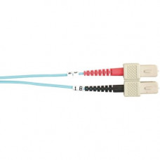 Black Box 10-GbE 50-Micron Multimode Value Line Patch Cable, SC-SC, 2-m (6.5-ft.) - 6.56 ft Fiber Optic Network Cable for Network Device - First End: 2 x SC Male Network - Second End: 2 x SC Male Network - Patch Cable - 50/125 &micro;m - Aqua - RoHS C