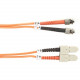 Black Box 50-Micron Multimode Value Line Patch Cable, ST-SC, 5-m (16.4-ft.) - 16.40 ft Fiber Optic Network Cable for Network Device - First End: 2 x ST Male Network - Second End: 2 x SC Male Network - Patch Cable - 50/125 &micro;m - 1 Pack - RoHS Comp