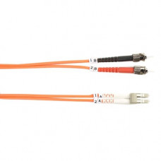 Black Box 62.5-Micron Multimode Value Line Patch Cable, ST-LC, 1-m (3.2-ft.) - 3.28 ft Fiber Optic Network Cable for Network Device - First End: 2 x ST Male Network - Second End: 2 x LC Male Network - Patch Cable - 1 Pack - RoHS Compliance FO625-001M-STLC