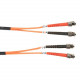 Black Box 62.5-Micron Multimode Value Line Patch Cable, ST-ST, 3-m (9.8-ft.) - 9.84 ft Fiber Optic Network Cable for Network Device - First End: 2 x ST Male Network - Second End: 2 x ST Male Network - Patch Cable - 62.5/125 &micro;m - 1 Pack - RoHS Co