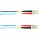 Black Box 5-m, LC-LC, 50-Micron, Multimode, Plenum, Blue Fiber Optic Cable - 16.40 ft Fiber Optic Network Cable for Network Device - First End: 2 x LC Male Network - Second End: 2 x LC Male Network - Patch Cable - Blue FOCMP50-005M-LCLC-BL