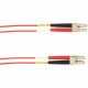 Black Box 5-m, LC-LC, 50-Micron, Multimode, Plenum, Red Fiber Optic Cable - 16.40 ft Fiber Optic Network Cable for Network Device - First End: 2 x LC Male Network - Second End: 2 x LC Male Network - Patch Cable - Red FOCMP50-005M-LCLC-RD
