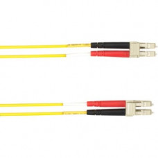 Black Box Fiber Optic Network Cable - 3.28 ft Fiber Optic Network Cable for Network Device - First End: 1 x LC Male Network - Second End: 1 x LC Male Network - Patch Cable - 50/125 &micro;m - Yellow - TAA Compliance FOCMR10-001M-LCLC-YL