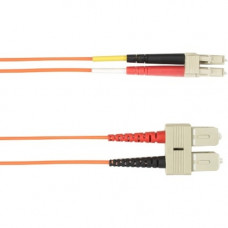 Black Box 6-m, SC-LC, 62.5-Micron, Multimode, Plenum, Orange Fiber Optic Cable - 19.69 ft Fiber Optic Network Cable for Network Device - First End: 1 x SC Male Network - Second End: 1 x LC Male Network - 128 MB/s - 62.5/125 &micro;m - Orange FOCMP62-0