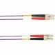 Black Box 2-m, LC-LC, 62.5-Micron, Multimode, Plenum, Violet Fiber Optic Cable - 6.56 ft Fiber Optic Network Cable for Network Device - First End: 1 x LC Male Network - Second End: 1 x LC Male Network - 128 MB/s - 62.5/125 &micro;m - Violet FOCMP62-00