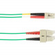 Black Box Duplex Fiber Optic Patch Network Cable - Fiber Optic for Network Device - 128 MB/s - Patch Cable - 6.56 ft - 2 x SC Male Network - 2 x SC Male Network - 62.5/125 &micro;m - Green - TAA Compliant FOCMP62-002M-SCLC-GN