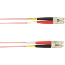 Black Box Duplex Fiber Optic Patch Network Cable - 9.84 ft Fiber Optic Network Cable for Network Device - First End: 2 x LC Male Network - Second End: 2 x LC Male Network - 128 MB/s - Patch Cable - 62.5/125 &micro;m - Pink - TAA Compliant FOCMP62-003M