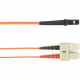 Black Box Duplex Fiber Optic Patch Network Cable - 49.21 ft Fiber Optic Network Cable for Network Device - First End: 2 x SC Male Network - Second End: 2 x SC Male Network - 1 Gbit/s - Patch Cable - 62.5/125 &micro;m - Orange - TAA Compliant FOCMP62-0