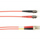 Black Box Duplex Fiber Optic Patch Network Cable - 65.62 ft Fiber Optic Network Cable for Network Device - First End: 2 x ST Male Network - Second End: 2 x ST Male Network - 128 MB/s - Patch Cable - 62.5/125 &micro;m - Red - TAA Compliant FOCMP62-020M