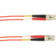 Black Box Duplex Fiber Optic Patch Network Cable - 3.28 ft Fiber Optic Network Cable for Network Device - First End: 2 x LC Male Network - Second End: 2 x LC Male Network - 1 Gbit/s - Patch Cable - 9/125 &micro;m - Red - TAA Compliant FOCMPSM-001M-LCL