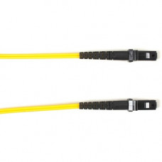 Black Box Fiber Optic Patch Network Cable - 3.20 ft Fiber Optic Network Cable for Network Device - MT-RJ Male Network - MT-RJ Male Network - 1 Gbit/s - Patch Cable - OFNP - 9/125 &micro;m - Yellow - TAA Compliant FOCMPSM-001M-MTMT-YL