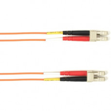 Black Box Fiber Optic Duplex Patch Network Cable - 13.10 ft Fiber Optic Network Cable for Network Device - First End: 2 x LC Male Network - Second End: 2 x LC Male Network - 10 Gbit/s - Patch Cable - OFNR - 50/125 &micro;m - Orange - TAA Compliant FOC