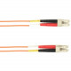 Black Box Fiber Optic Duplex Patch Network Cable - 3.20 ft Fiber Optic Network Cable for Network Device - First End: 2 x LC Male Network - Second End: 2 x LC Male Network - 10 Gbit/s - Patch Cable - LSZH - 50/125 &micro;m - Orange - TAA Compliant FOLZ