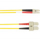 Black Box Duplex Fiber Optic Patch Network Cable - 49.21 ft Fiber Optic Network Cable for Network Device - First End: 2 x SC Male Network - Second End: 2 x SC Male Network - 1 Gbit/s - Patch Cable - 9/125 &micro;m - Yellow - TAA Compliant FOCMPSM-015M