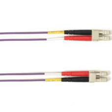 Black Box Duplex Fiber Optic Patch Network Cable - Fiber Optic for Network Device - 128 MB/s - Patch Cable - 32.81 ft - 2 x LC Male Network - 2 x LC Male Network - 9/125 &micro;m - Violet - TAA Compliant FOCMPSM-010M-LCLC-VT