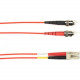 Black Box Duplex Fiber Optic Patch Network Cable - Fiber Optic for Network Device - 128 MB/s - Patch Cable - 49.21 ft - 2 x ST Male Network - 2 x ST Male Network - 9/125 &micro;m - Red - TAA Compliant FOCMPSM-015M-STLC-RD