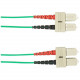 Black Box 20-m, SC-SC, Single-Mode, Plenum, Green Fiber Optic Cable - 65.62 ft Fiber Optic Network Cable for Network Device - First End: 2 x SC Male Network - Second End: 2 x SC Male Network - Patch Cable - Green FOCMPSM-020M-SCSC-GN