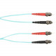 Black Box Colored Fiber OS2 9/125 Singlemode Fiber Optic Patch Cable - OFNP Plenum - 9.84 ft Fiber Optic Network Cable for Network Device - First End: 2 x LC Male Network - Second End: 2 x LC Male Network - 10 Gbit/s - Patch Cable - OFNP, Plenum - 9/125 &