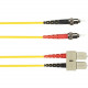Black Box Duplex Fiber Optic Patch Network Cable - 65.62 ft Fiber Optic Network Cable for Network Device - First End: 2 x ST Male Network - Second End: 2 x ST Male Network - 128 MB/s - Patch Cable - 62.5/125 &micro;m - Yellow - TAA Compliant FOCMP62-0