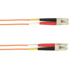 Black Box Duplex Fiber Optic Patch Network Cable - 98.43 ft Fiber Optic Network Cable for Network Device - First End: 2 x LC Male Network - Second End: 2 x LC Male Network - 10 Gbit/s - Patch Cable - 50/125 &micro;m - Orange - TAA Compliant FOCMR10-03