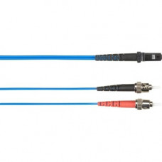 Black Box 2-m, ST-MTRJ, 50-Micron, Multimode, PVC, Blue Fiber Optic Cable - 6.56 ft Fiber Optic Network Cable for Network Device - First End: 1 x ST Male Network - Second End: 1 x MT-RJ Male Network - 128 MB/s - 50/125 &micro;m - Blue FOCMR50-002M-STM