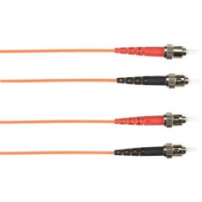 Black Box 4-m, ST-ST, 50-Micron, Multimode, Plenum, Orange Fiber Optic Cable - 13.12 ft Fiber Optic Network Cable for Network Device - First End: 1 x ST Male Network - Second End: 1 x ST Male Network - 128 MB/s - 50/125 &micro;m - Orange FOCMP50-004M-