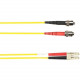 Black Box 1-m, ST-LC, 50-Micron, Multimode, PVC, Yellow Fiber Optic Cable - 3.28 ft Fiber Optic Network Cable for Network Device - First End: 1 x ST Male Network - Second End: 1 x LC Male Network - 128 MB/s - 50/125 &micro;m - Yellow FOCMR50-001M-STLC