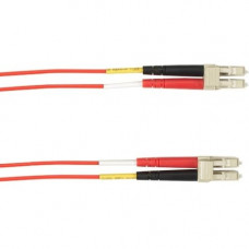 Black Box 20-m, LC-LC, 50-Micron, Multimode, Plenum, Red Fiber Optic Cable - 65.62 ft Fiber Optic Network Cable for Network Device - First End: 1 x LC Male Network - Second End: 1 x LC Male Network - 128 MB/s - 50/125 &micro;m - Red - TAA Compliance F