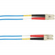 Black Box Fiber Optic Network Cable - 9.84 ft Fiber Optic Network Cable for Network Device - First End: 1 x LC Male Network - Second End: 1 x LC Male Network - Patch Cable - 50/125 &micro;m - Blue FOCMR10-003M-LCLC-BL