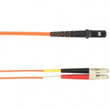 Black Box 20-m, LC-MTRJ, 62.5-Micron, Multimode, Plenum, Orange Fiber Optic Cable - 65.62 ft Fiber Optic Network Cable for Network Device - First End: 1 x LC Male Network - Second End: 1 x MT-RJ Male Network - 128 MB/s - 62.5/125 &micro;m - Orange FOC