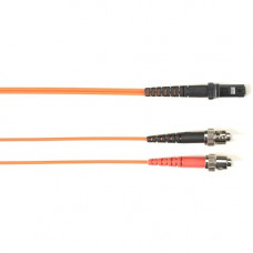 Black Box Duplex Fiber Optic Patch Network Cable - 3.28 ft Fiber Optic Network Cable for Network Device - First End: 2 x ST Male Network - Second End: 2 x ST Male Network - 128 MB/s - Patch Cable - 62.5/125 &micro;m - Orange - TAA Compliant FOCMR62-00