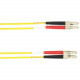 Black Box 1-m, LC-LC, 50-Micron, Multimode, PVC, Yellow Fiber Optic Cable - 3.28 ft Fiber Optic Network Cable for Network Device - First End: 2 x LC Male Network - Second End: 2 x LC Male Network - Patch Cable - Yellow FOCMR50-001M-LCLC-YL