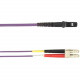 Black Box 3-m, SC-LC, 50-Micron, Multimode, PVC, Violet Fiber Optic Cable - 9.84 ft Fiber Optic Network Cable for Network Device - First End: 1 x SC Male Network - Second End: 1 x LC Male Network - 128 MB/s - 50/125 &micro;m - Violet FOCMR50-003M-SCLC