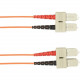 Black Box 1-m, SC-SC, 62.5-Micron, Multimode, Plenum, Orange Fiber Optic Cable - 3.28 ft Fiber Optic Network Cable for Network Device - First End: 1 x SC Male Network - Second End: 1 x SC Male Network - 128 MB/s - 62.5/125 &micro;m - Orange FOCMP62-00