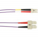 Black Box Colored Fiber OM1 62.5/125 Multimode Fiber Optic Patch Cable - OFNR PVC - 9.84 ft Fiber Optic Network Cable for Network Device - First End: 2 x SC Male Network - Second End: 2 x LC Male Network - 1 Gbit/s - Patch Cable - OFNR, Riser - 62.5/125 &