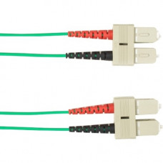 Black Box 3-m, SC-SC, 62.5-Micron, Multimode, PVC, Green Fiber Optic Cable - 9.84 ft Fiber Optic Network Cable for Network Device - First End: 1 x SC Male Network - Second End: 1 x SC Male Network - 1 Gbit/s - 62.5/125 &micro;m - Green FOCMR62-003M-SC