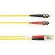 Black Box 3-m, ST-LC, 62.5-Micron, Multimode, PVC, Yellow Fiber Optic Cable - 9.84 ft Fiber Optic Network Cable for Network Device - First End: 2 x ST Male Network - Second End: 2 x LC Male Network - 128 MB/s - Patch Cable - 62.5/125 &micro;m - Yellow