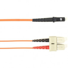 Black Box Fiber Optic Duplex Patch Network Cable - 16.40 ft Fiber Optic Network Cable for Network Device - First End: 2 x SC Male Network - Second End: 1 x MT-RJ Male Network - 1 Gbit/s - Patch Cable - OFNR - 62.5/125 &micro;m - Orange - TAA Compliant