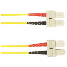 Black Box 3-m, SC-SC, 62.5-Micron, Multimode, PVC, Yellow Fiber Optic Cable - 9.84 ft Fiber Optic Network Cable for Network Device - First End: 2 x SC Male Network - Second End: 2 x SC Male Network - Patch Cable - Yellow FOCMR62-003M-SCSC-YL