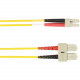 Black Box Duplex Fiber Optic Patch Network Cable - 6.56 ft Fiber Optic Network Cable for Network Device - First End: 2 x SC Male Network - Second End: 2 x SC Male Network - 128 MB/s - Patch Cable - 9/125 &micro;m - Yellow - TAA Compliant FOCMPSM-002M-