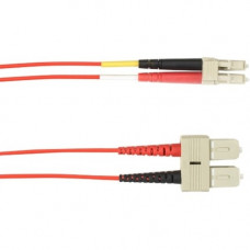 Black Box 10-m, SC-LC, 62.5-Micron, Multimode, PVC, Red Fiber Optic Cable - 32.81 ft Fiber Optic Network Cable for Network Device - First End: 1 x SC Male Network - Second End: 1 x LC Male Network - 1 Gbit/s - 62.5/125 &micro;m - Red FOCMR62-010M-SCLC