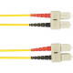 Black Box Duplex Fiber Optic Patch Network Cable - Fiber Optic for Network Device - 128 MB/s - Patch Cable - 19.69 ft - 2 x SC Male Network - 2 x SC Male Network - 50/125 &micro;m - Yellow - TAA Compliant FOCMR50-006M-SCSC-YL
