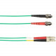 Black Box 1-m, ST-LC, 50-Micron, Multimode, PVC, Green Fiber Optic Cable - 3.28 ft Fiber Optic Network Cable for Network Device - First End: 1 x ST Male Network - Second End: 1 x LC Male Network - 128 MB/s - 50/125 &micro;m - Green FOCMR50-001M-STLC-G