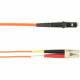 Black Box Duplex Fiber Optic Patch Network Cable - 82.02 ft Fiber Optic Network Cable for Network Device - First End: 2 x LC Male Network - Second End: 2 x LC Male Network - 128 MB/s - Patch Cable - 62.5/125 &micro;m - Orange - TAA Compliant FOCMR62-0